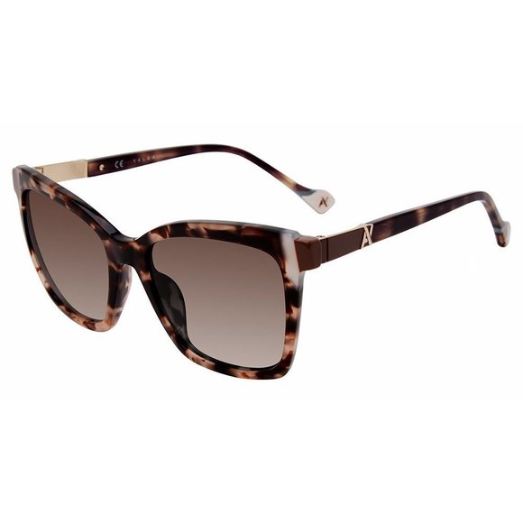 YALEA SUN SYA079 Sunglasses BROWN-PINK-HAVANA-01GQ 54mm